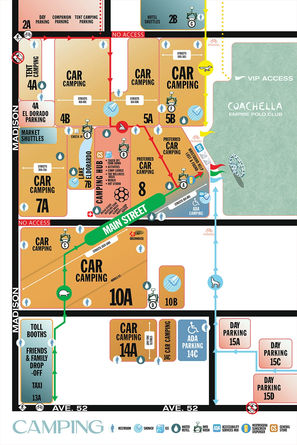Coachella Camping Ground Map