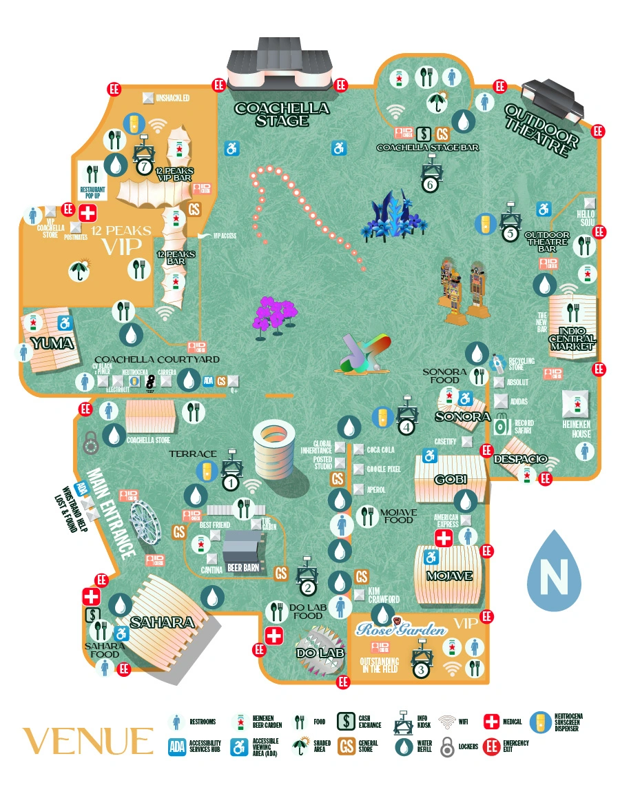 Coachella Festival Grounds Map